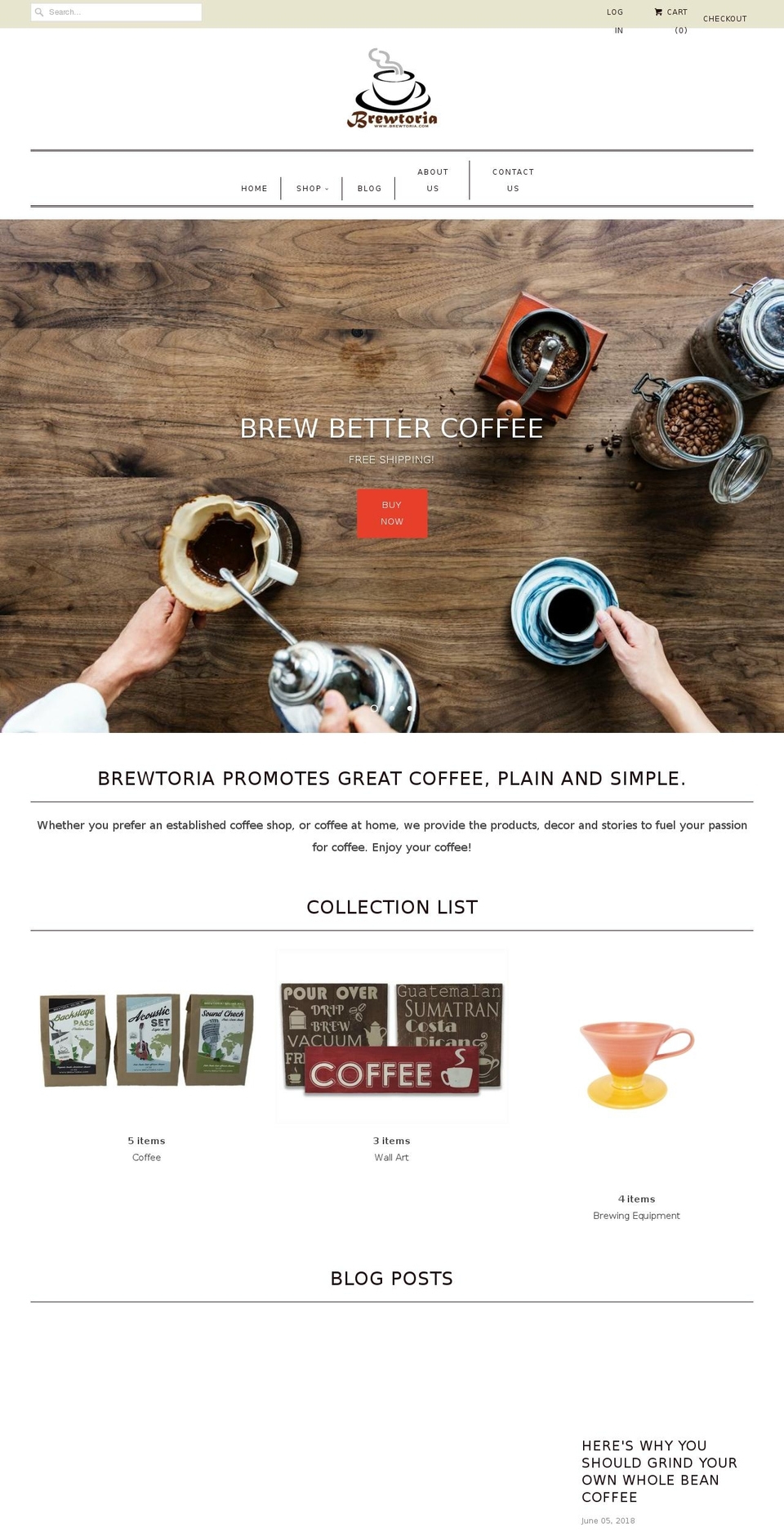 brewtoria.com — Shopify storefront screenshot
