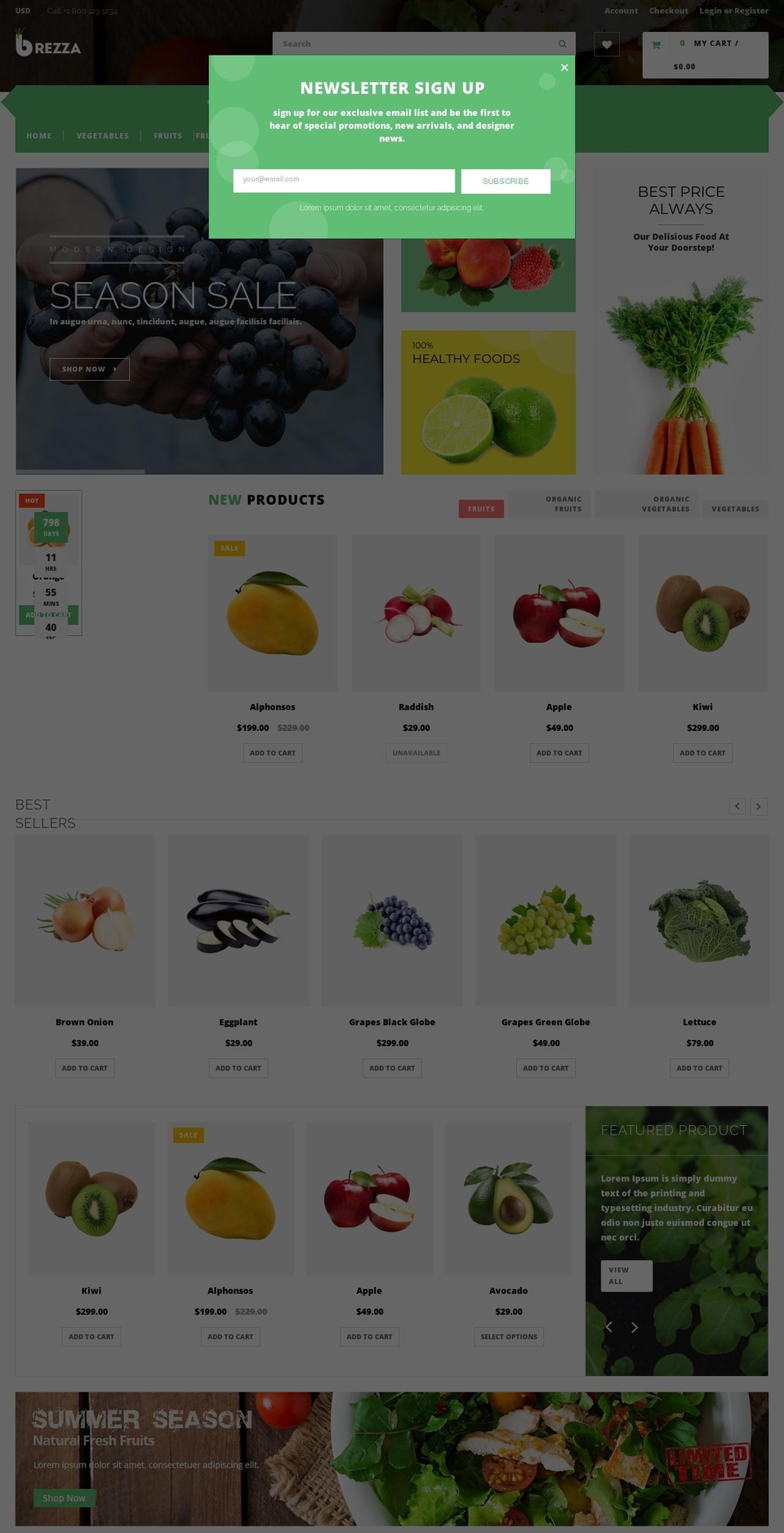 brezza-2.myshopify.com shopify website screenshot