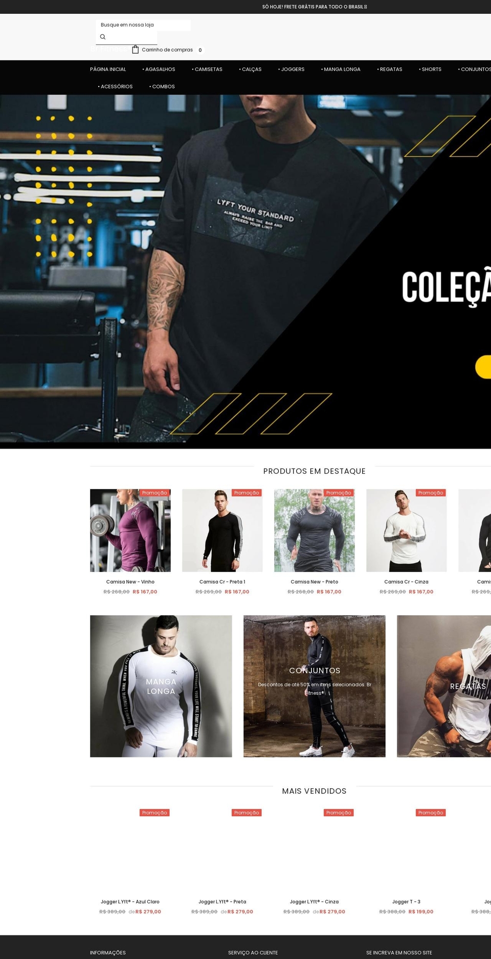 North Shopify theme site example brfittness.com