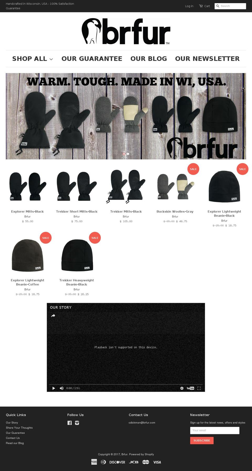 brfur.com shopify website screenshot