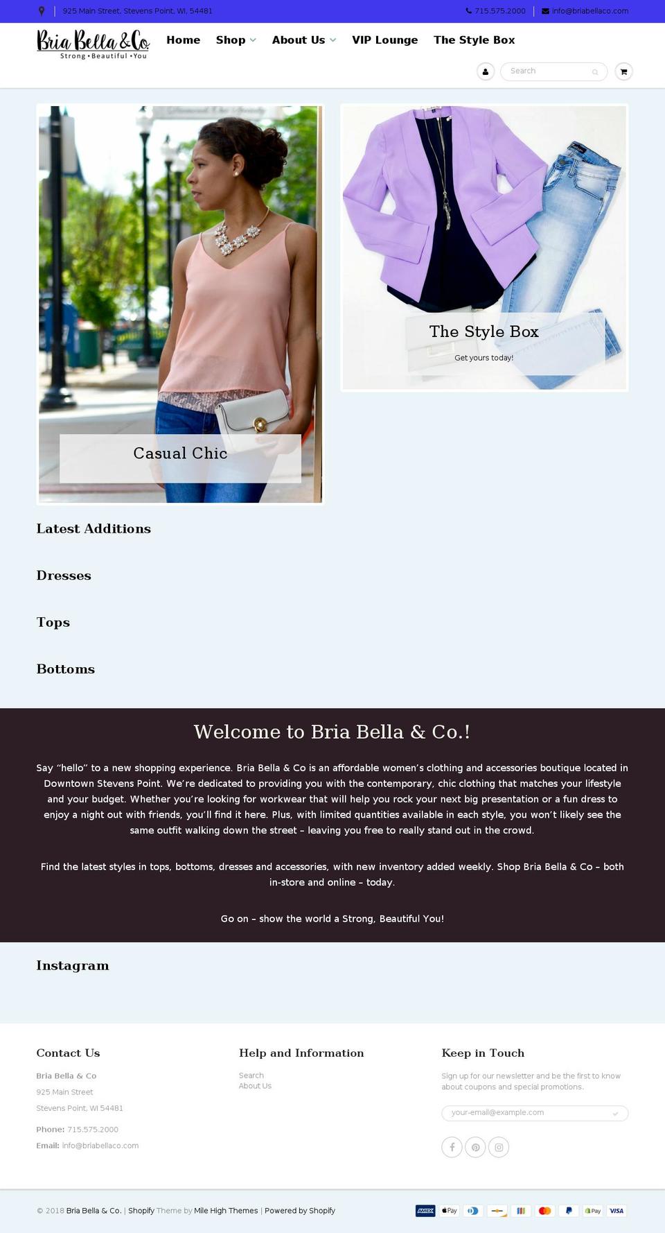 briabellaco.com shopify website screenshot