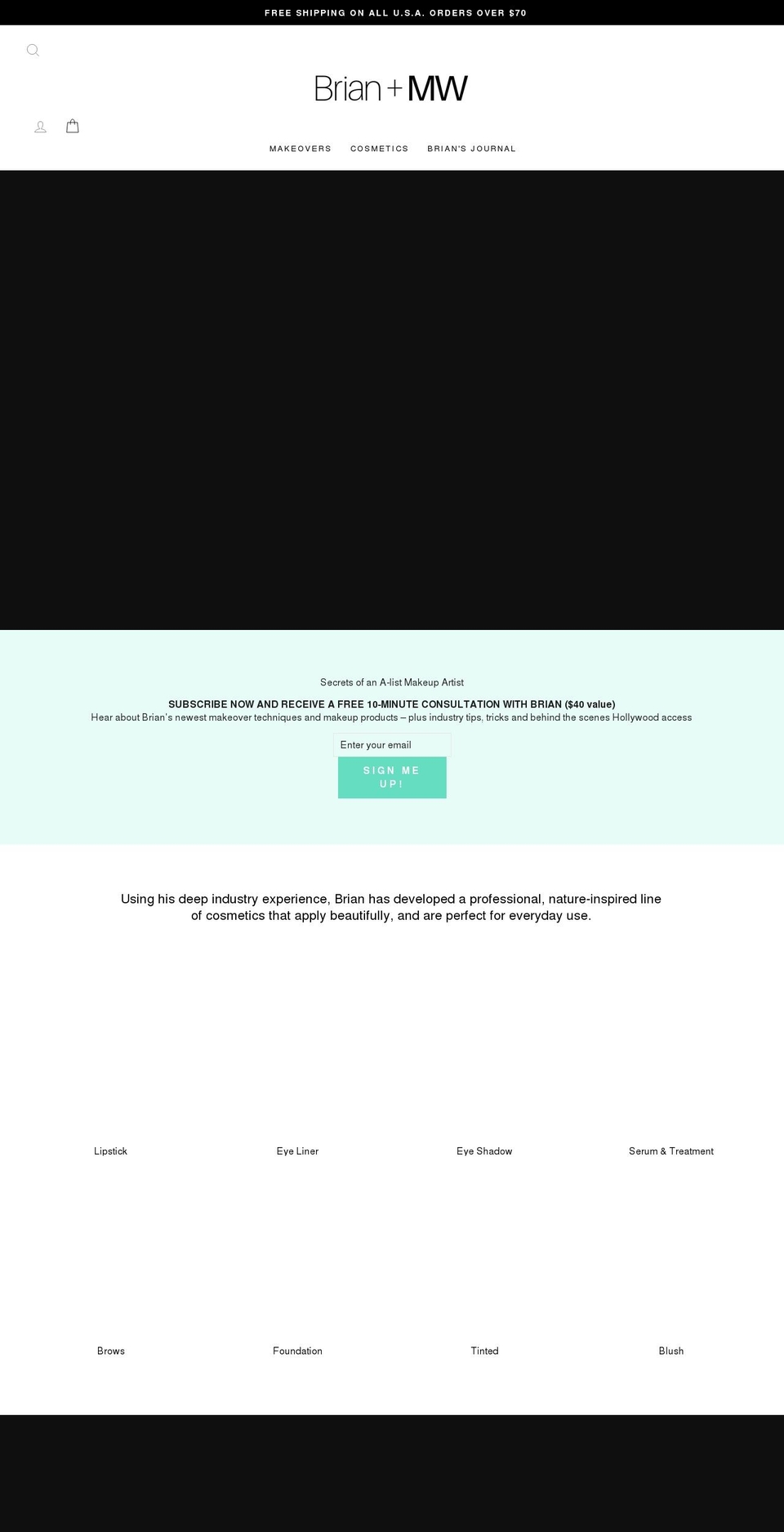 brianandmw.com shopify website screenshot