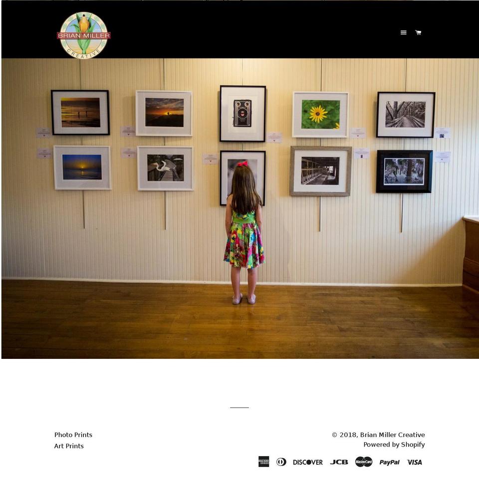 brianmillercreative.com — Shopify storefront screenshot