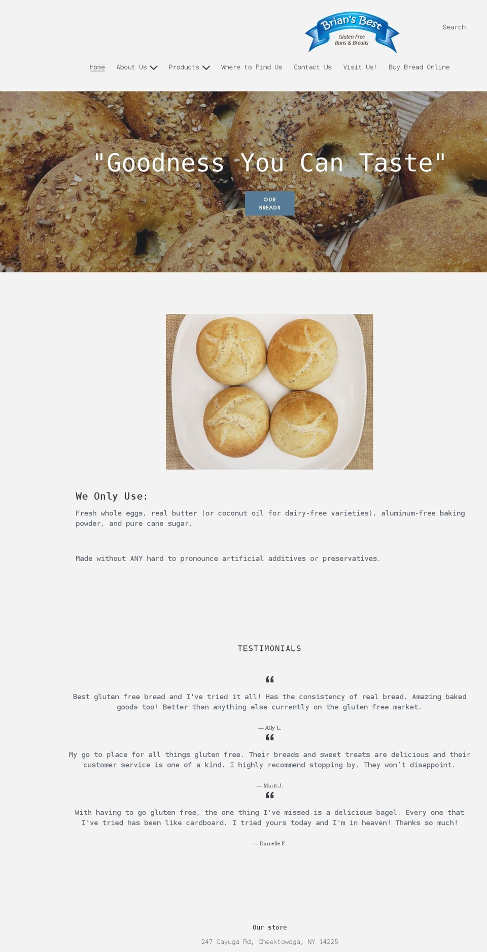 briansbestgf.com shopify website screenshot