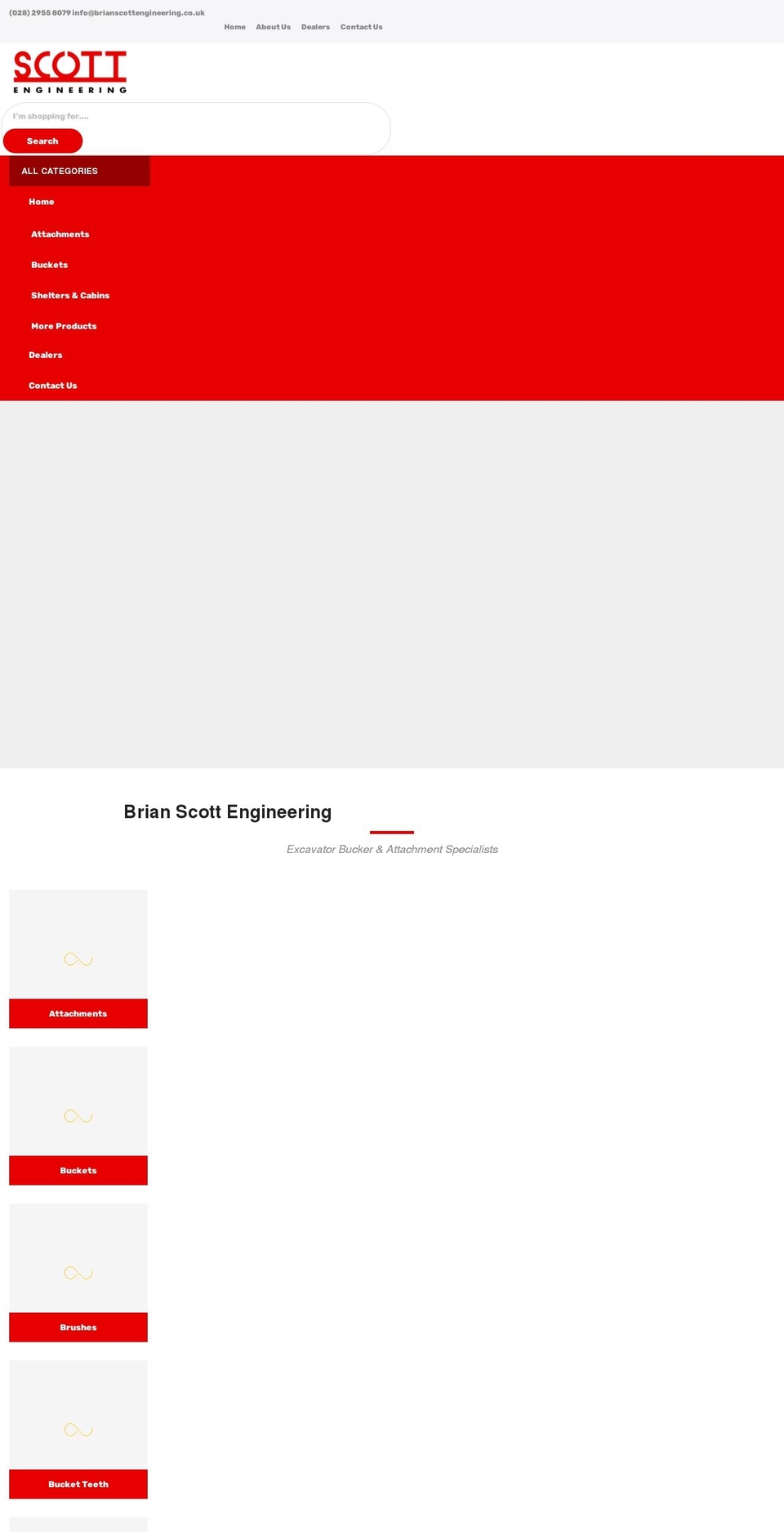 Redback Theme Shopify theme site example brianscottengineering.co.uk