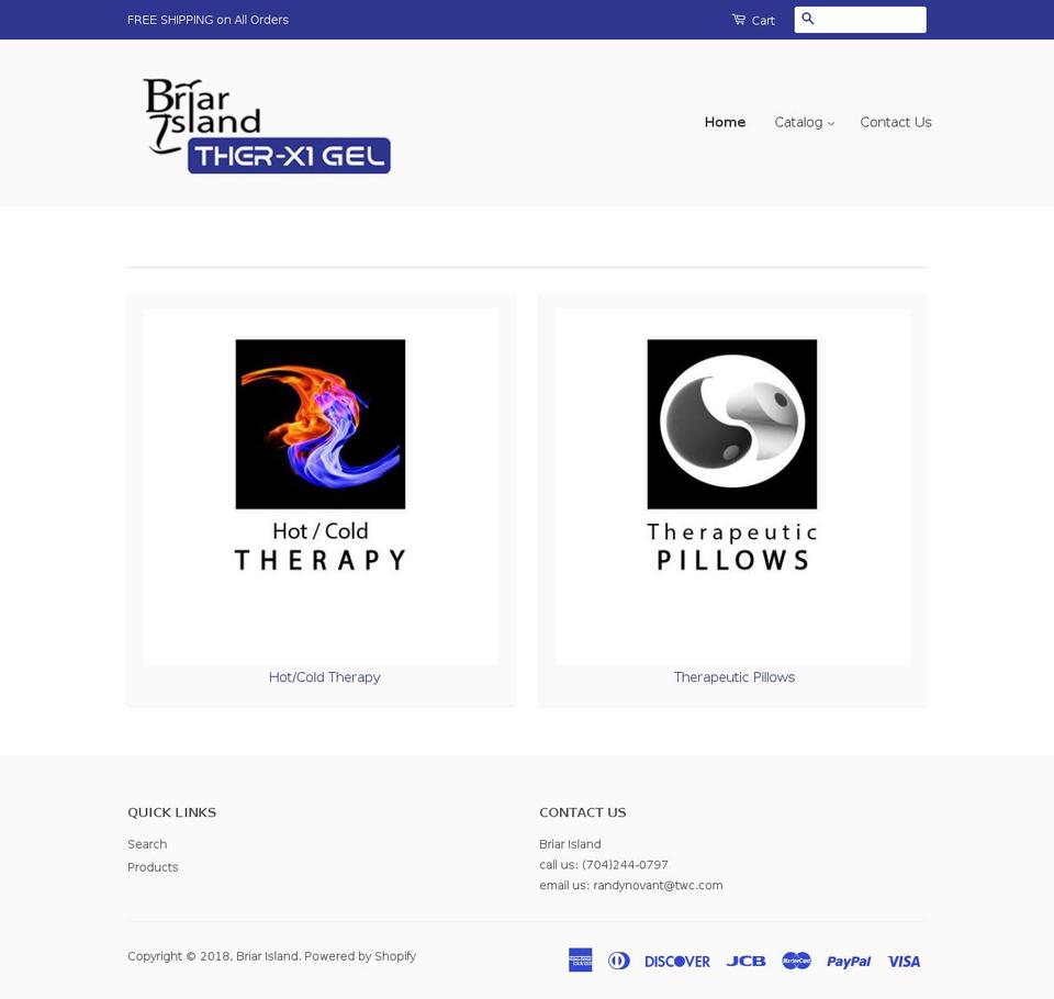 briarislandstudios.com — Shopify storefront screenshot