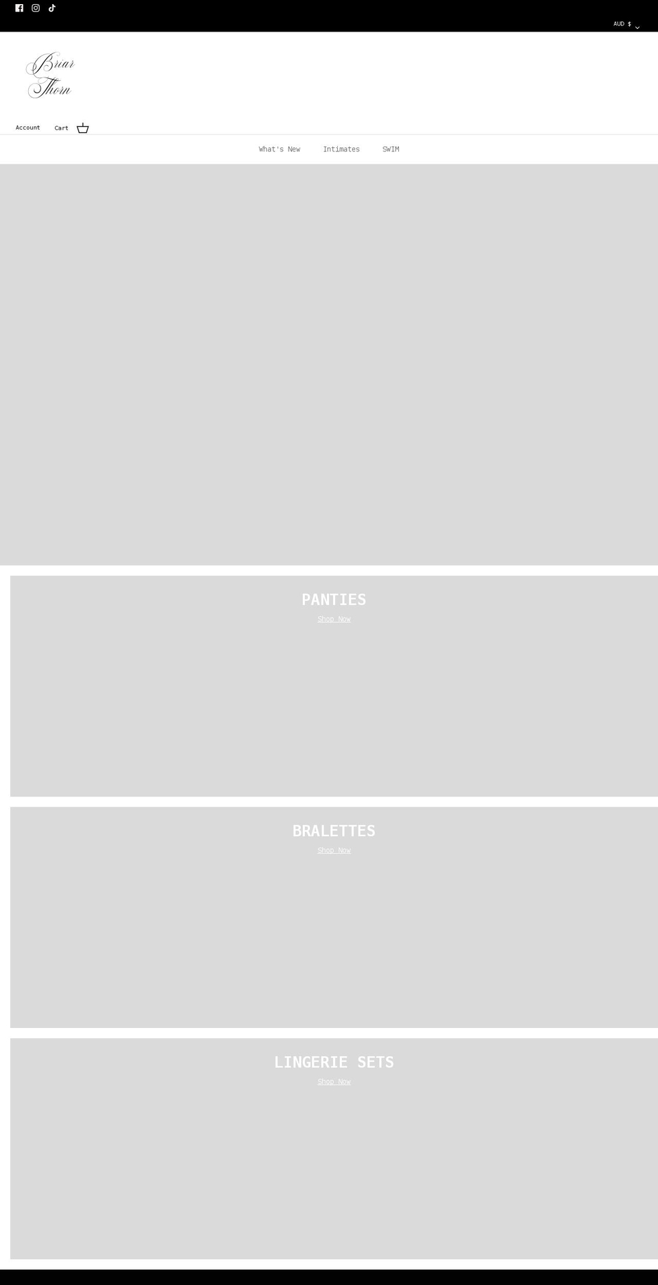 briarthorn.com.au shopify website screenshot