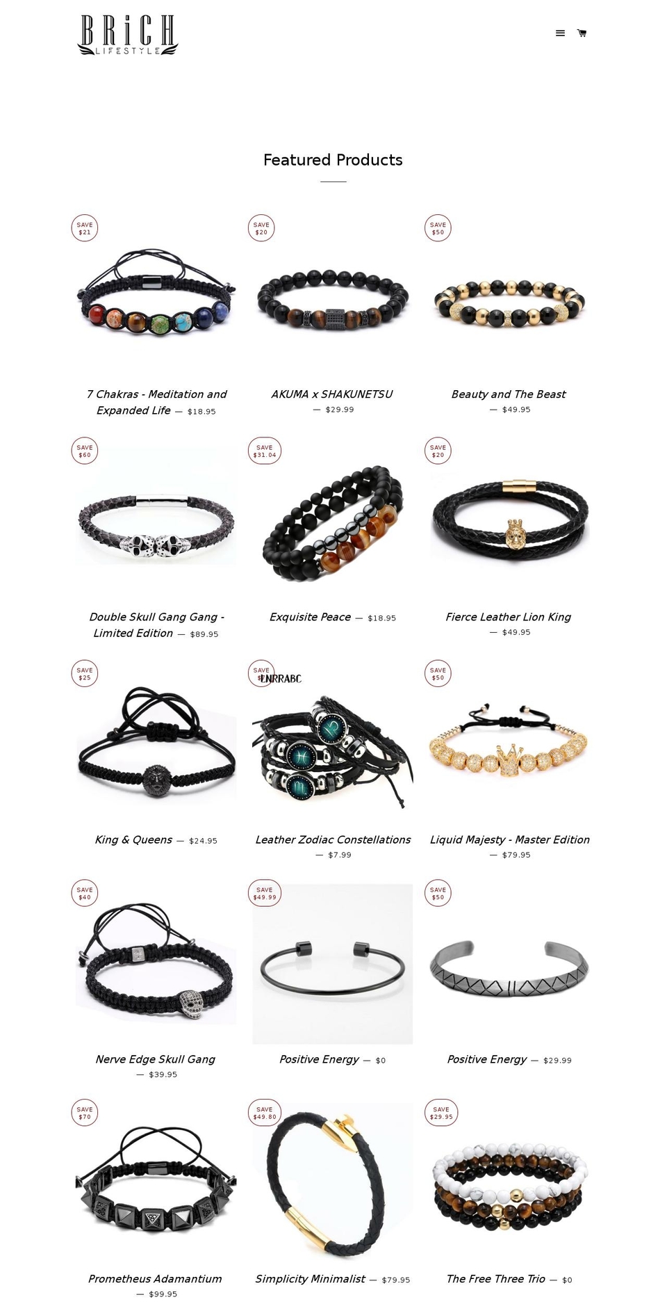 brichlifestyle.com shopify website screenshot