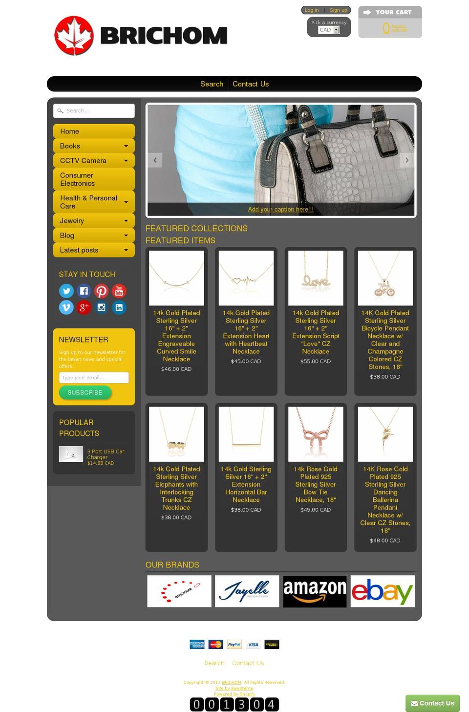 brichomcanada.com shopify website screenshot