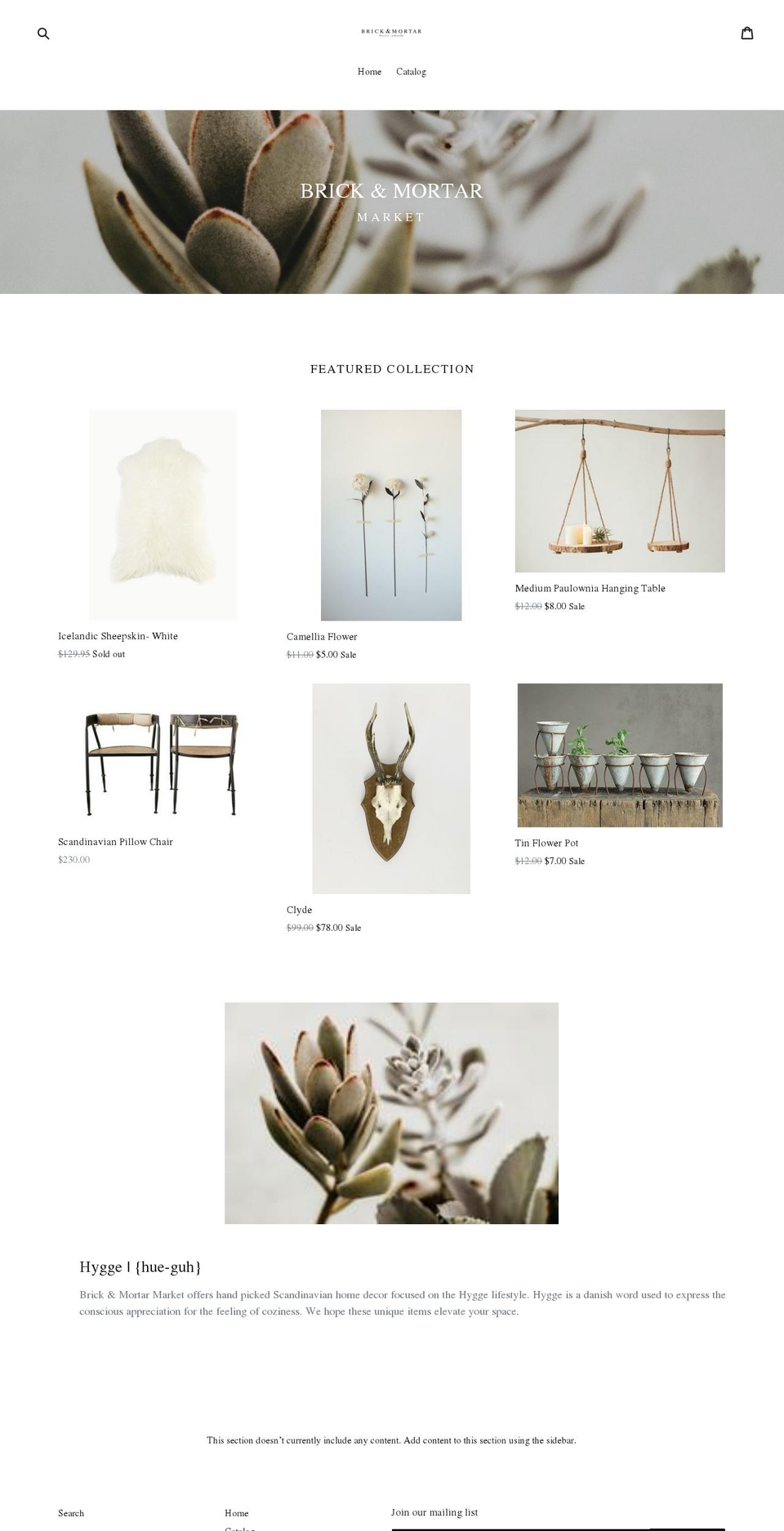 brickandmortar-market.com — Shopify storefront screenshot