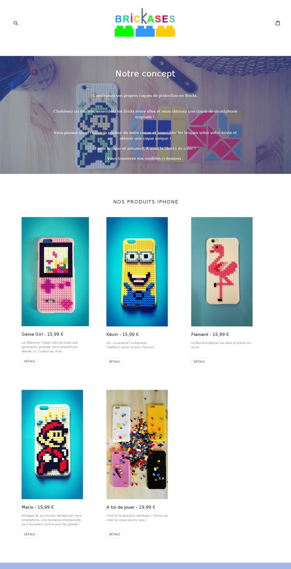 brickases.com — Shopify storefront screenshot