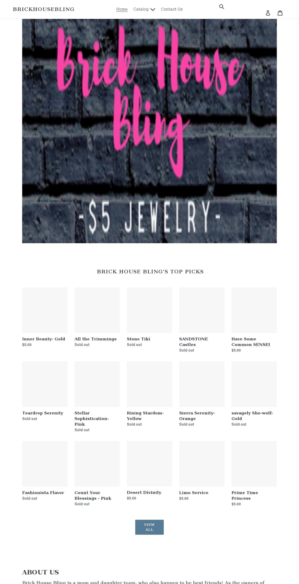 brickhousebling.com shopify website screenshot