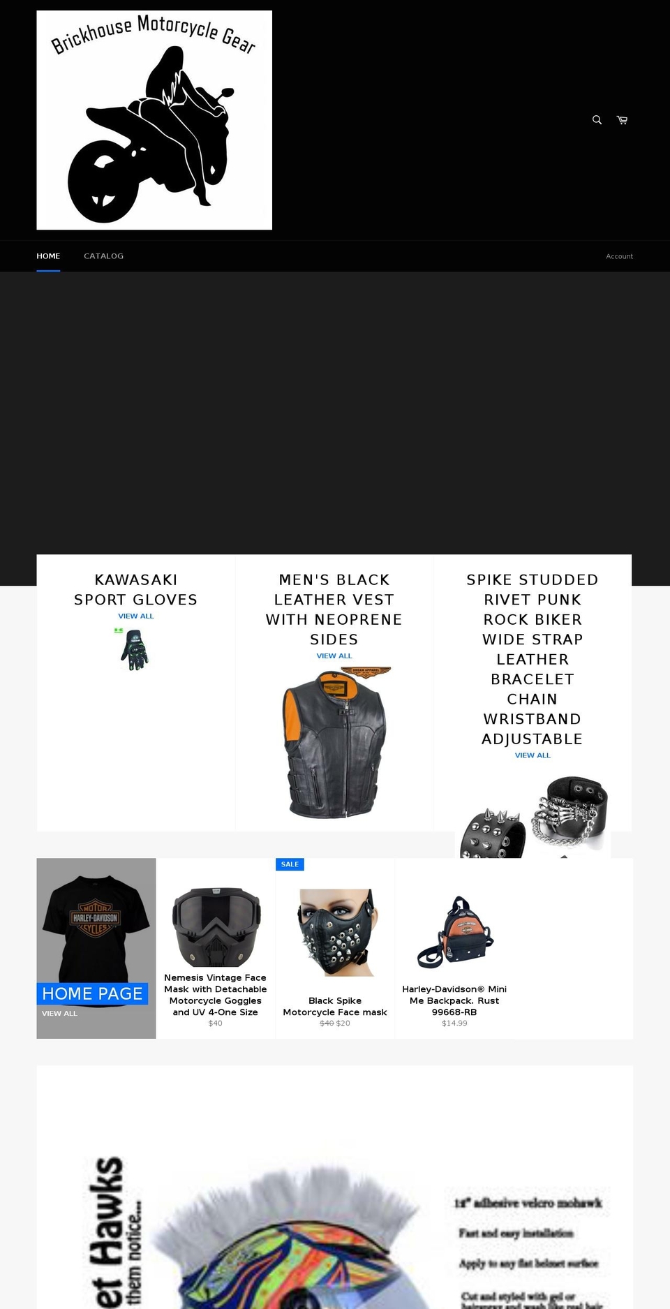 brickhousemotorcycles.com — Shopify storefront screenshot