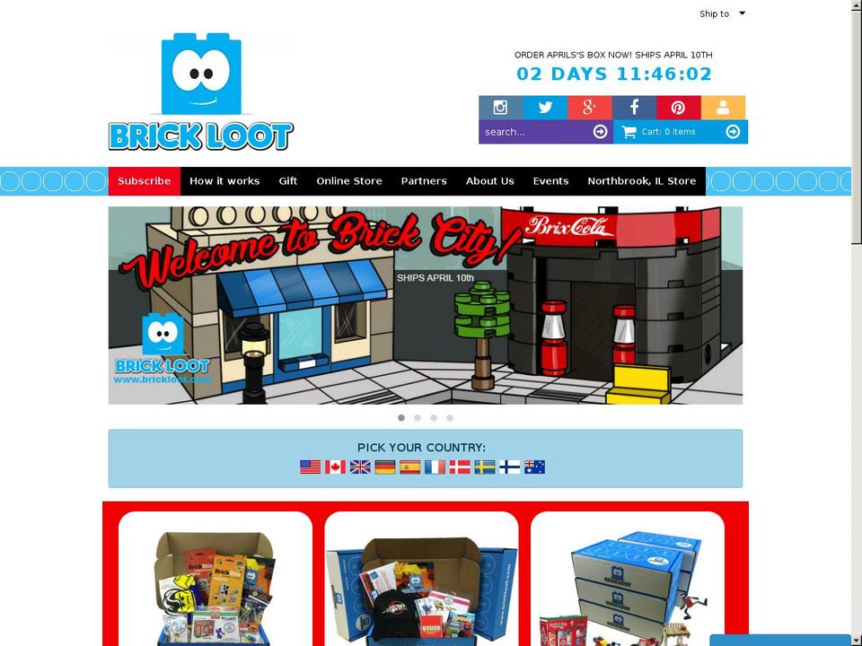 brickloot.com shopify website screenshot