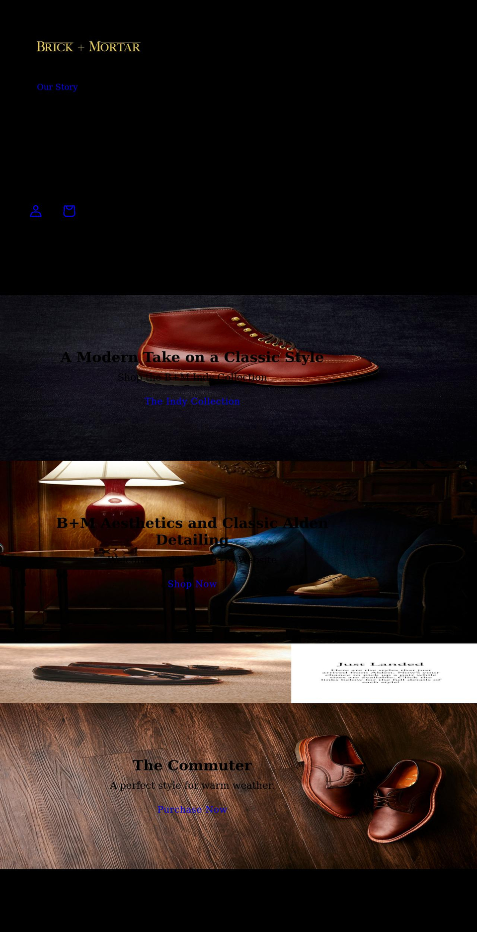 brickmortarseattle.com shopify website screenshot