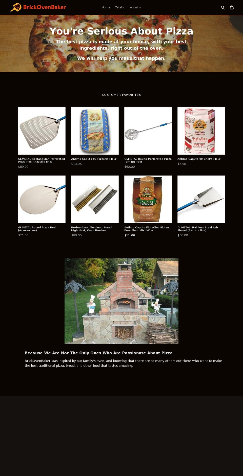 brickovenbaker.com shopify website screenshot
