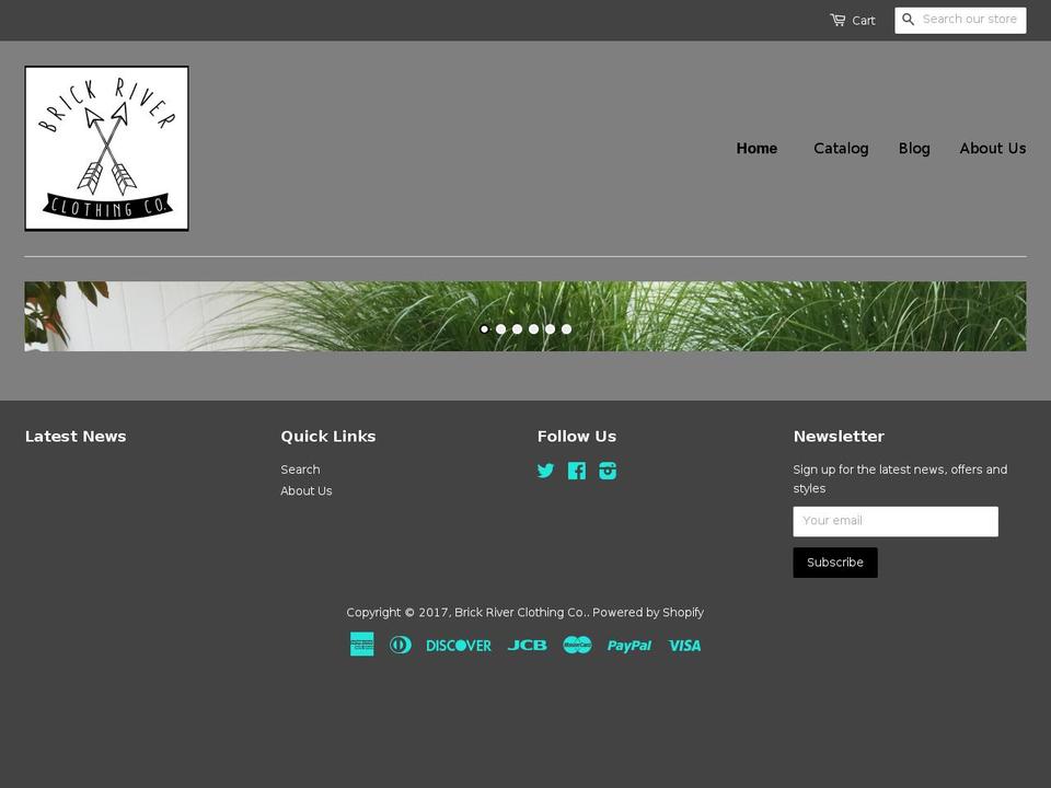 New Site Shopify theme site example brickriverclothing.com