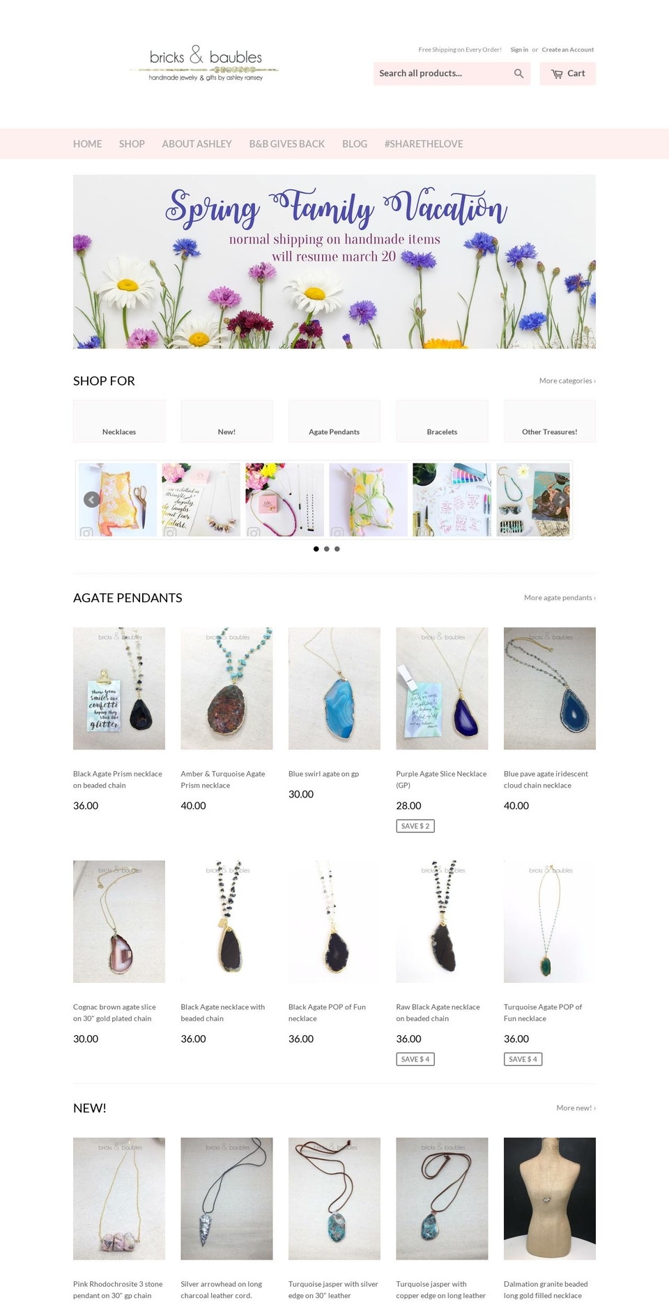 bricksandbaubles.com shopify website screenshot
