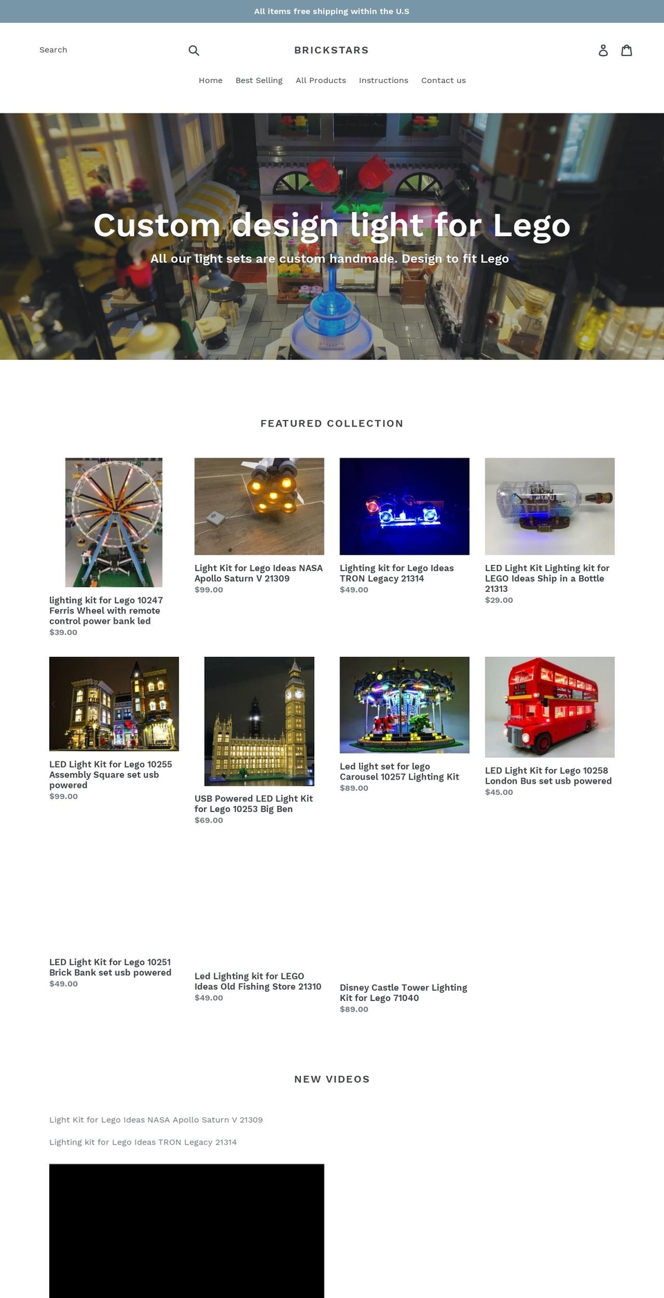 brickstars.net shopify website screenshot