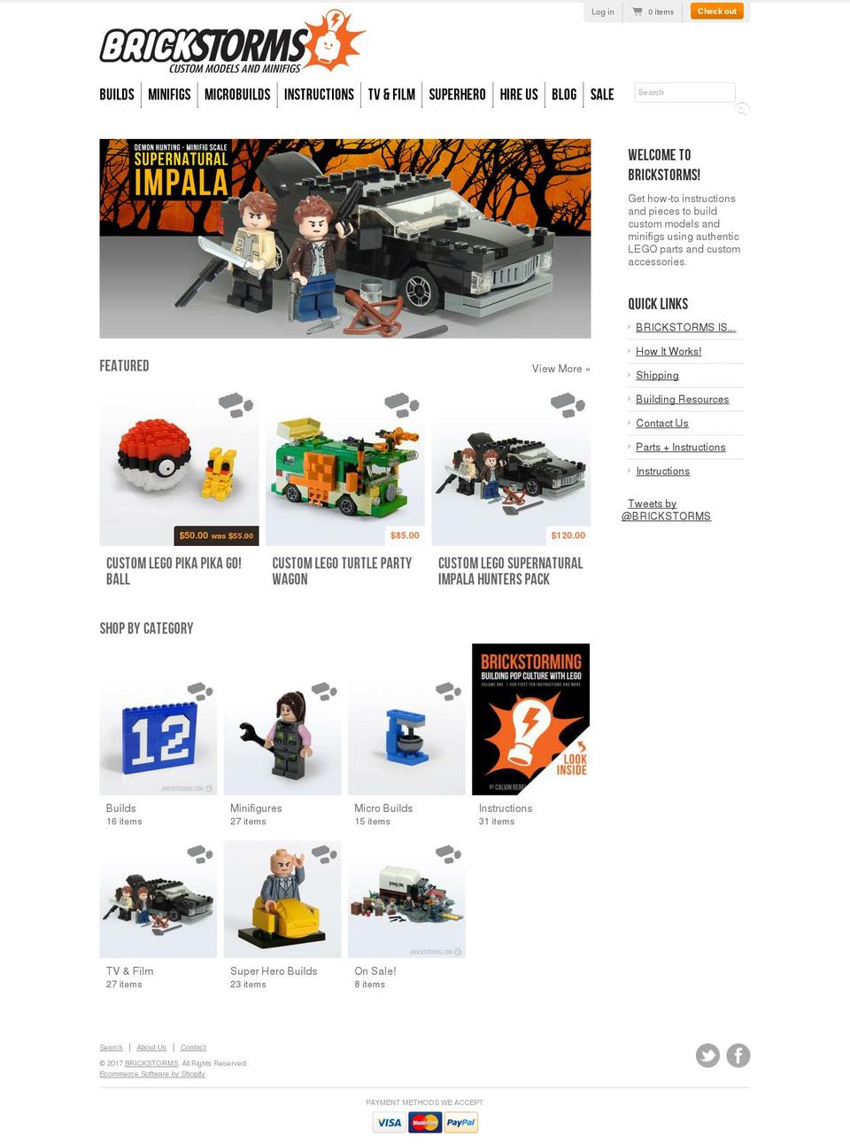 brickstorms.com shopify website screenshot