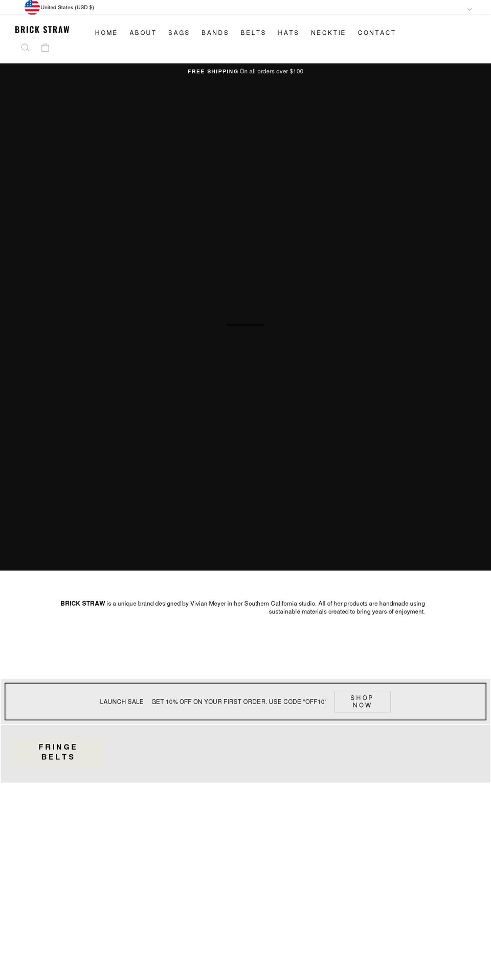 brickstraw.com shopify website screenshot