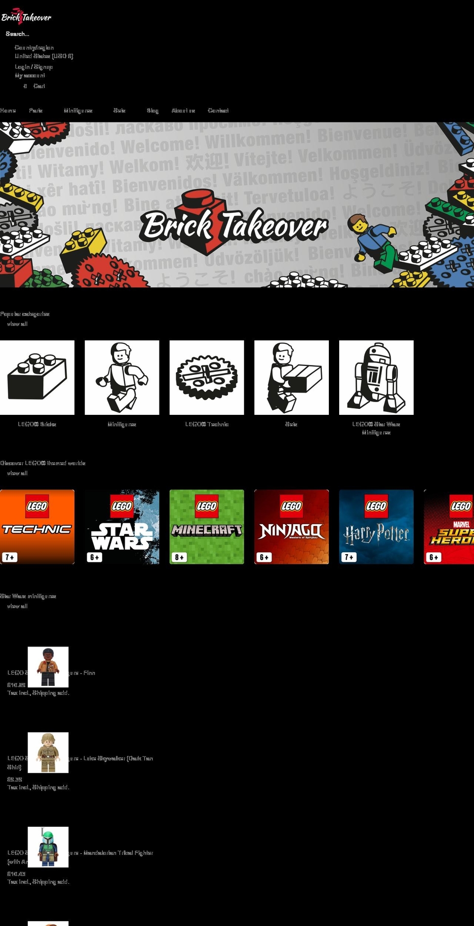 bricktakeover.com shopify website screenshot