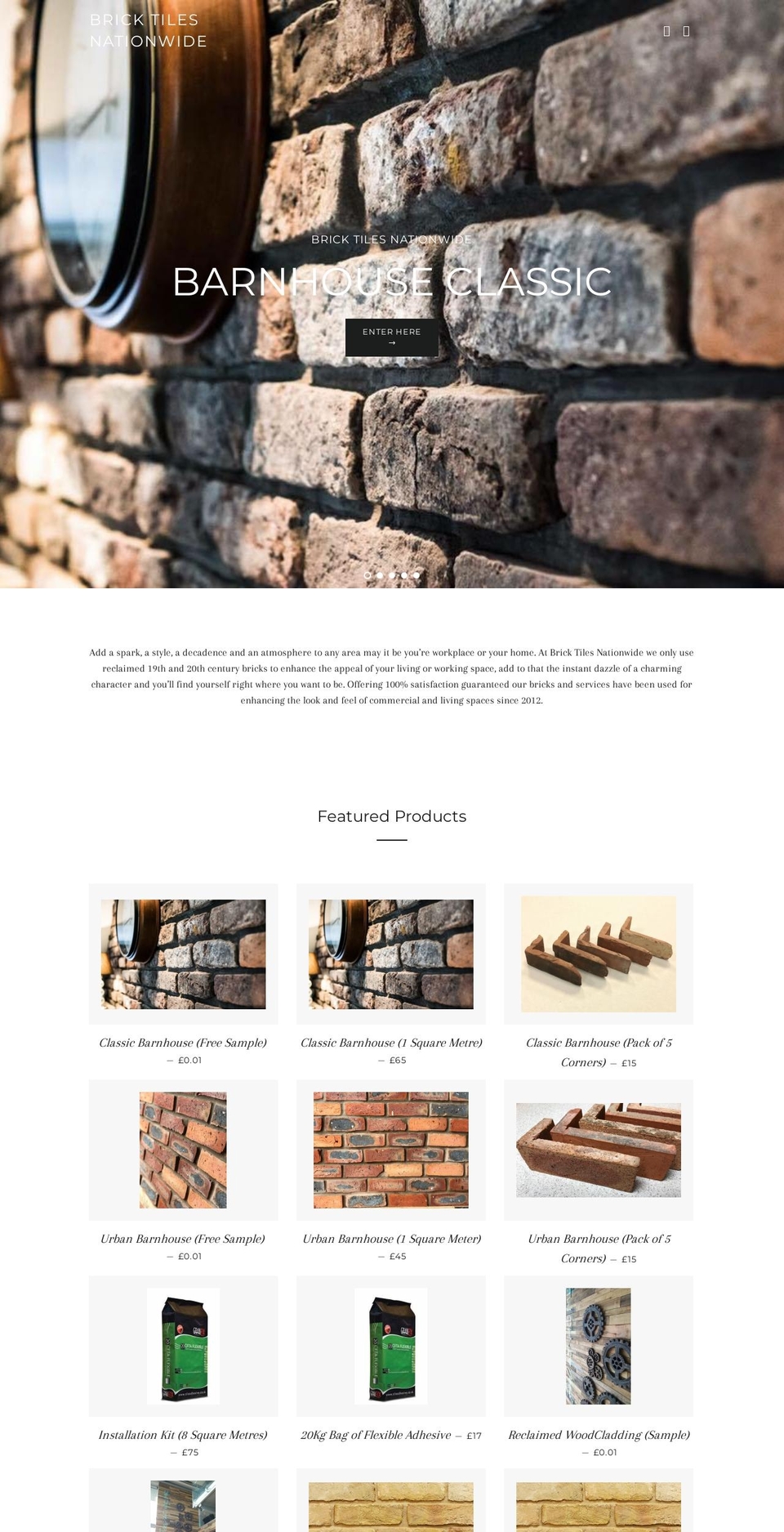 Brick Tiles Main Site Shopify theme site example bricktilesnationwide.uk