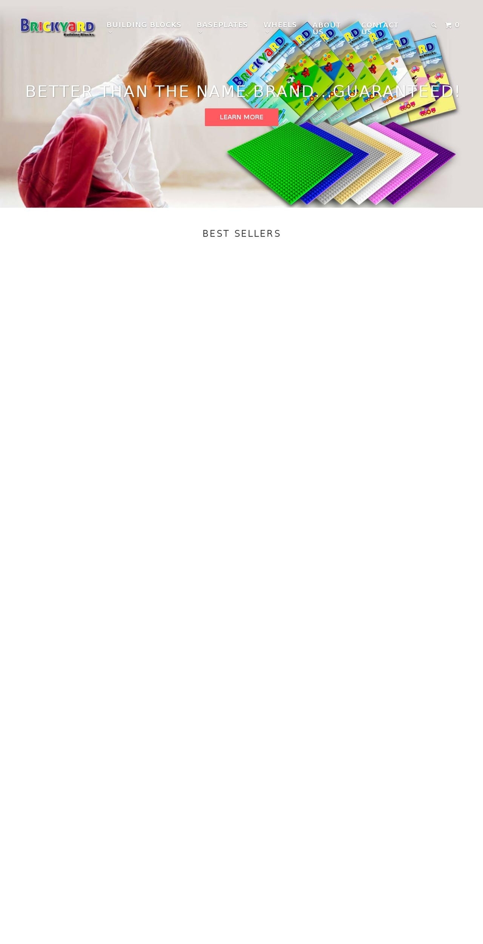 brickyardbuildingblocks.com shopify website screenshot