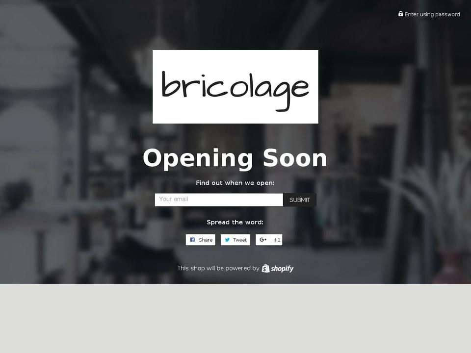 bricolageco.com shopify website screenshot