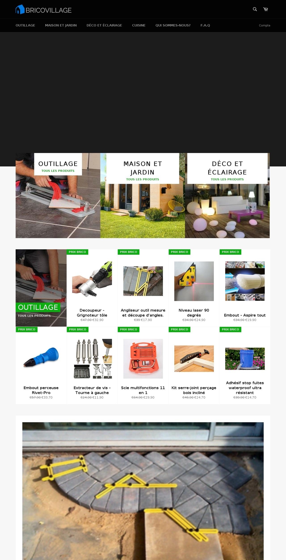 bricovillage.com — Shopify storefront screenshot