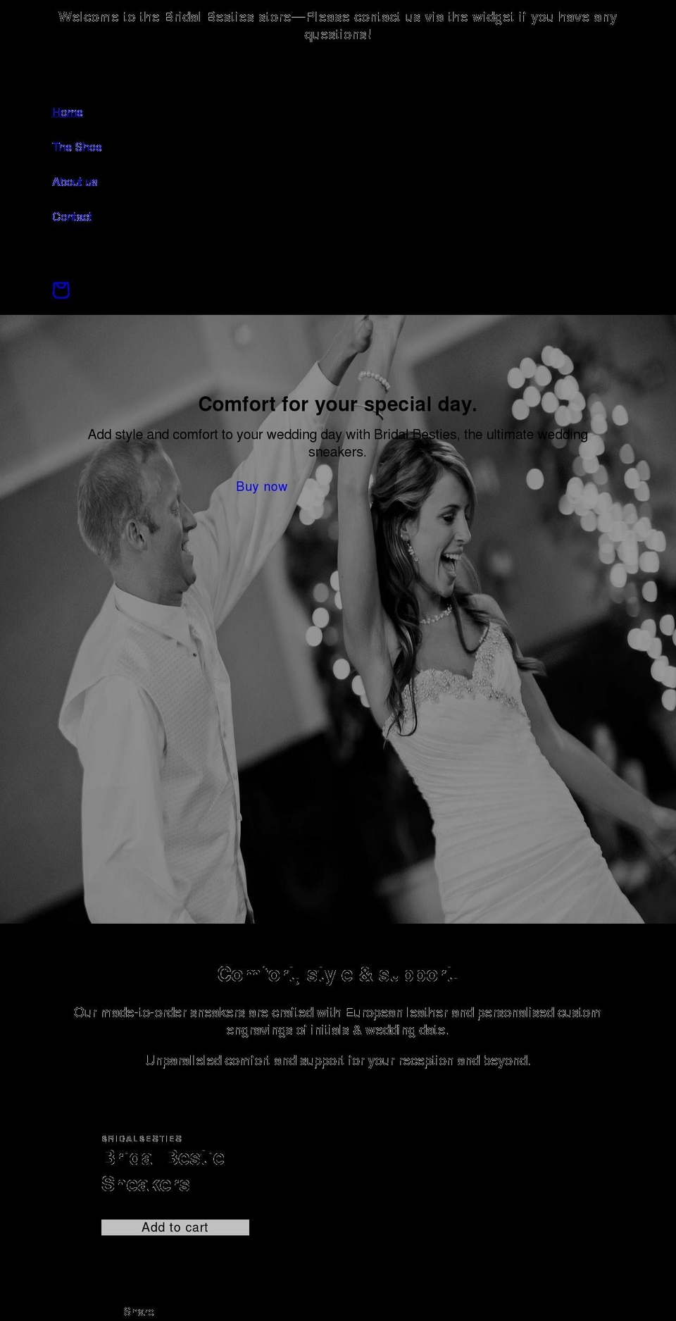 bridalbesties.com shopify website screenshot