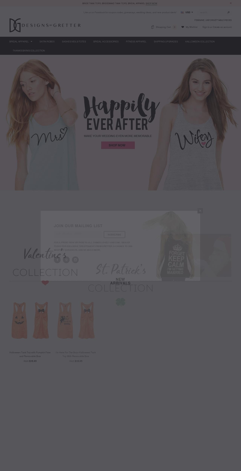 bridalblisscouture.com shopify website screenshot