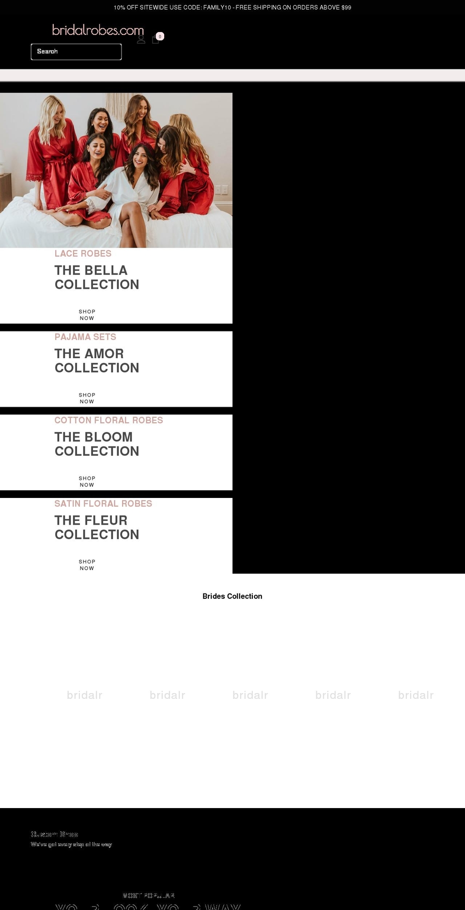 bridalrobes.com shopify website screenshot