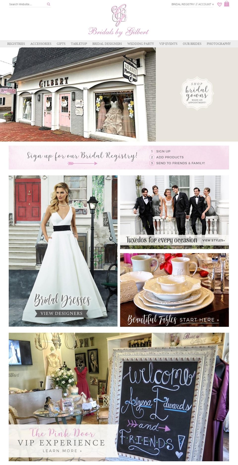 bridalsbygilbert.com shopify website screenshot