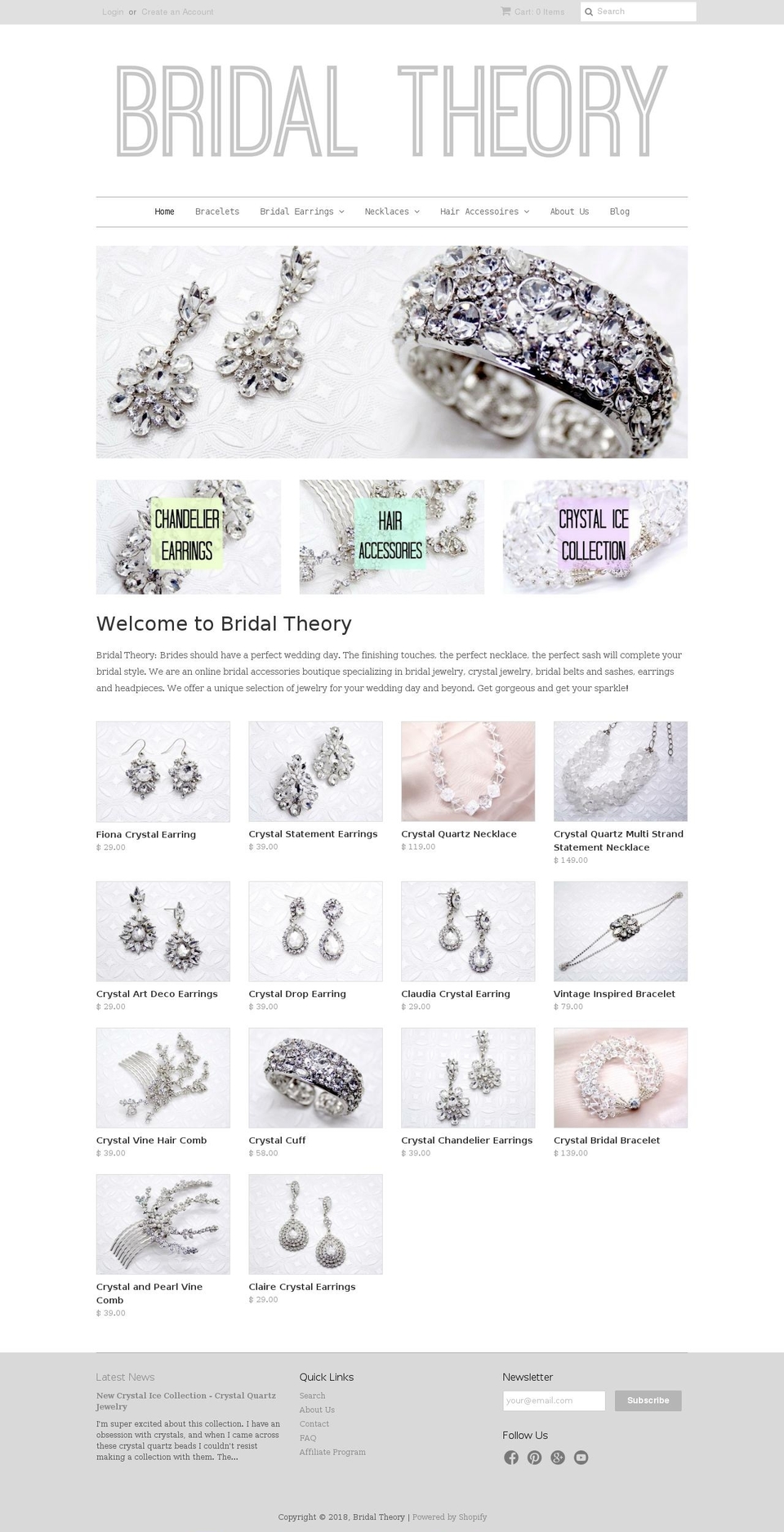 bridaltheory.com — Shopify storefront screenshot