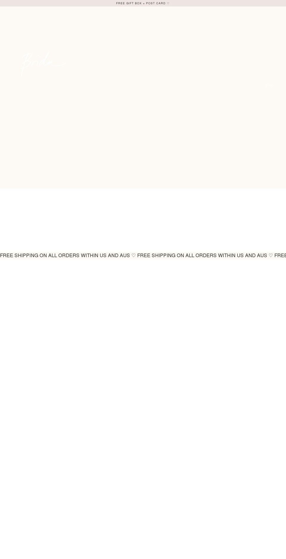 bridaswim.com shopify website screenshot