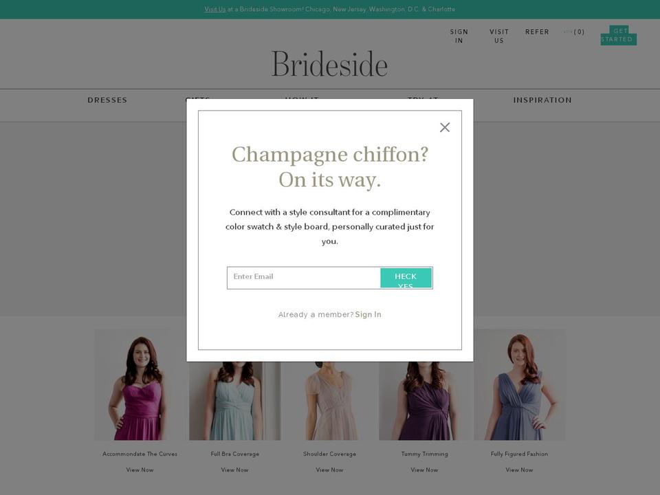 brideside.me shopify website screenshot