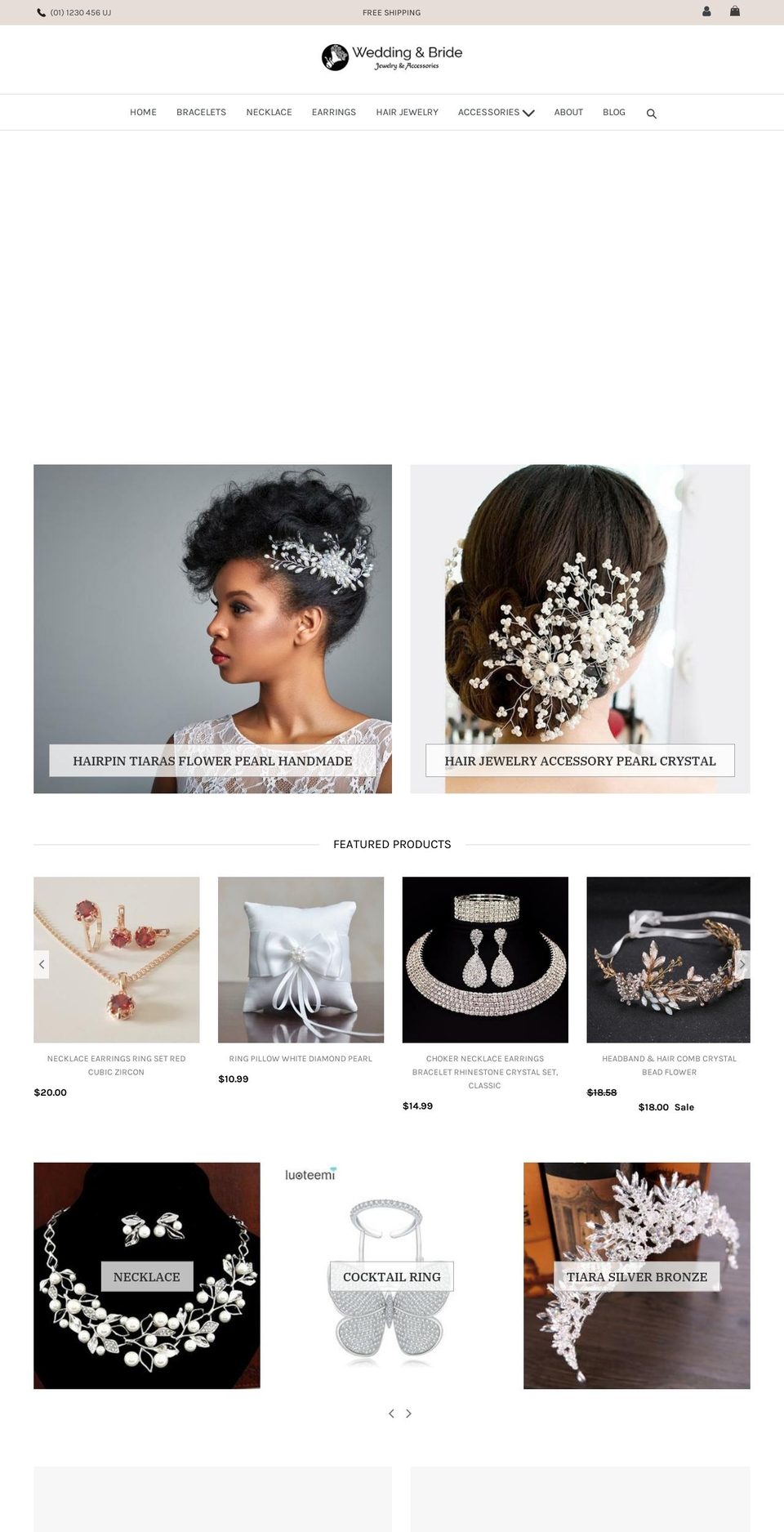 bridesjewelryshop.com — Shopify storefront screenshot