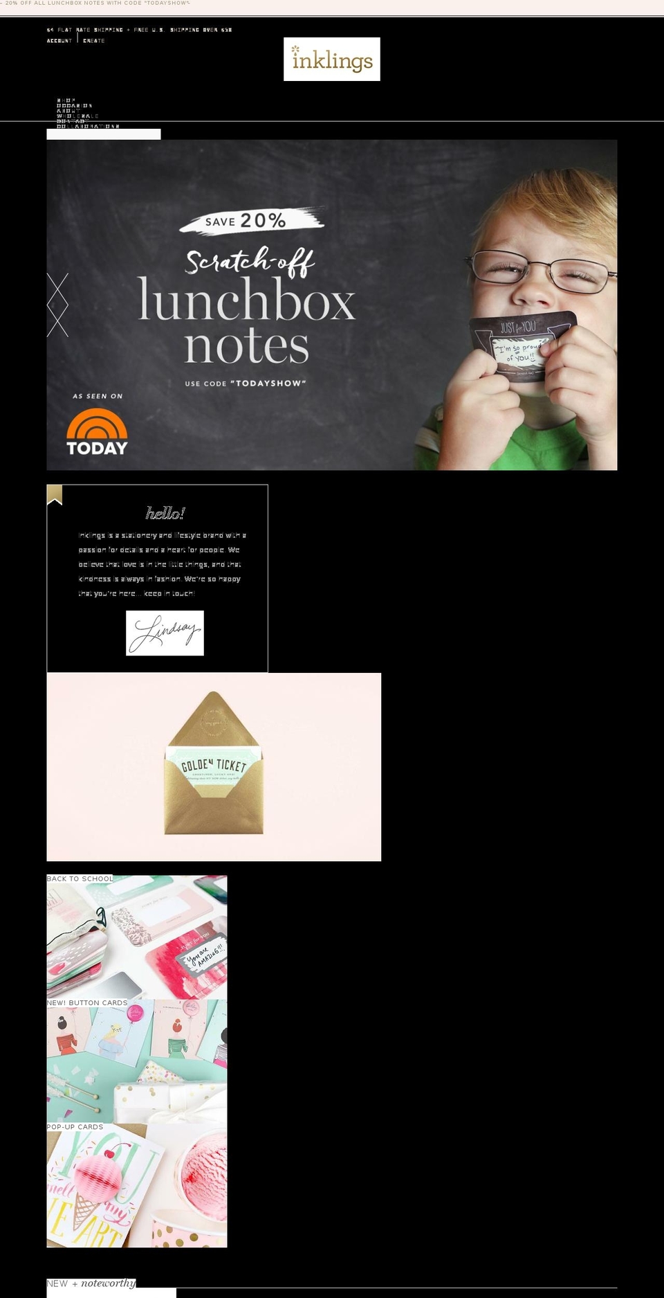 Inklings! Shopify theme site example bridesmaidproposal.com