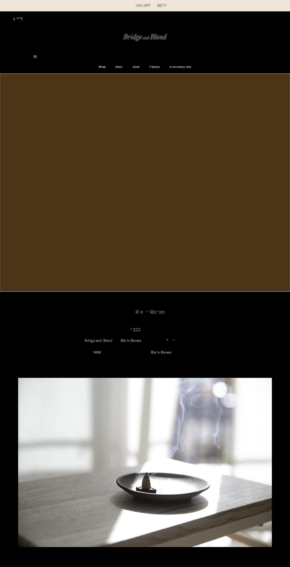 bridgeandblend.com shopify website screenshot