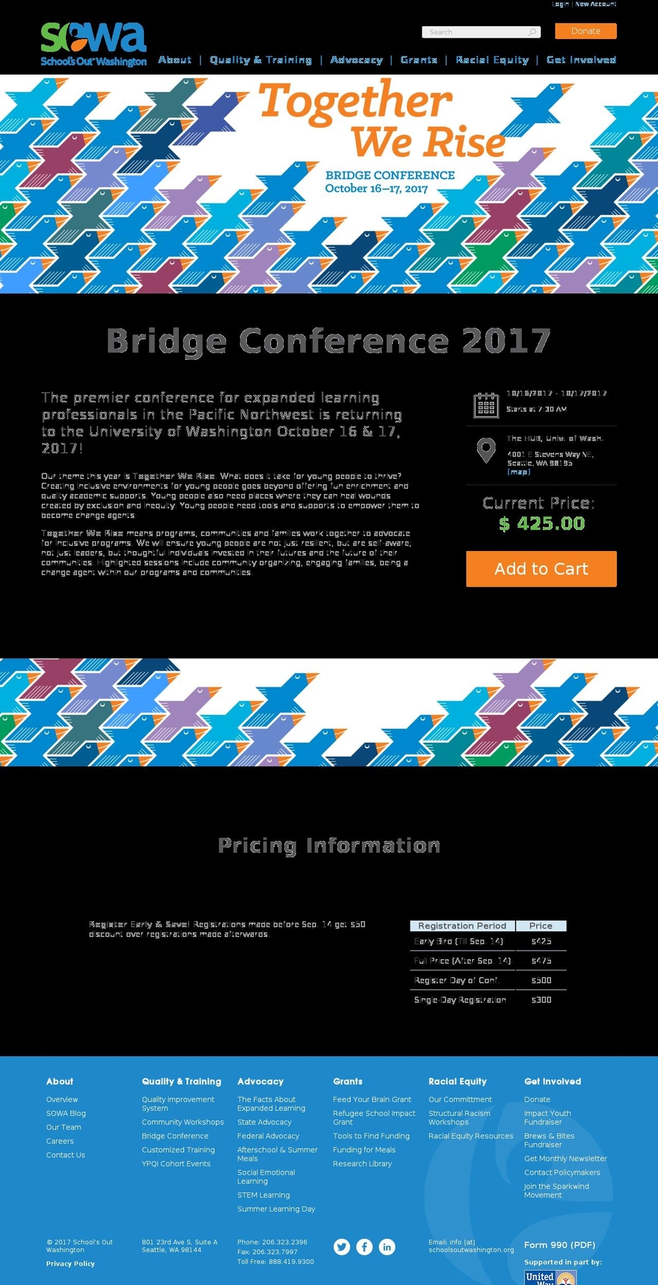 bridgeconference.org shopify website screenshot