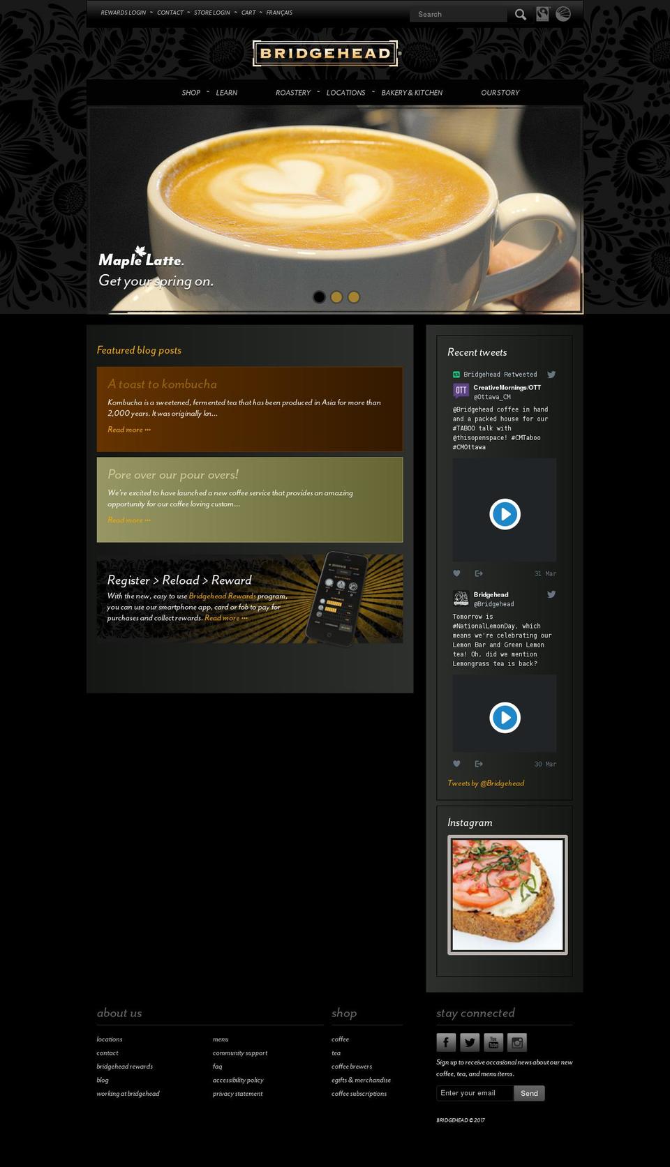 BH  - Incremental Updates v Shopify theme site example bridgehead.ca