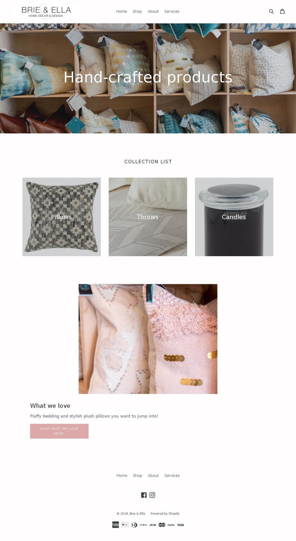 brieella.com — Shopify storefront screenshot
