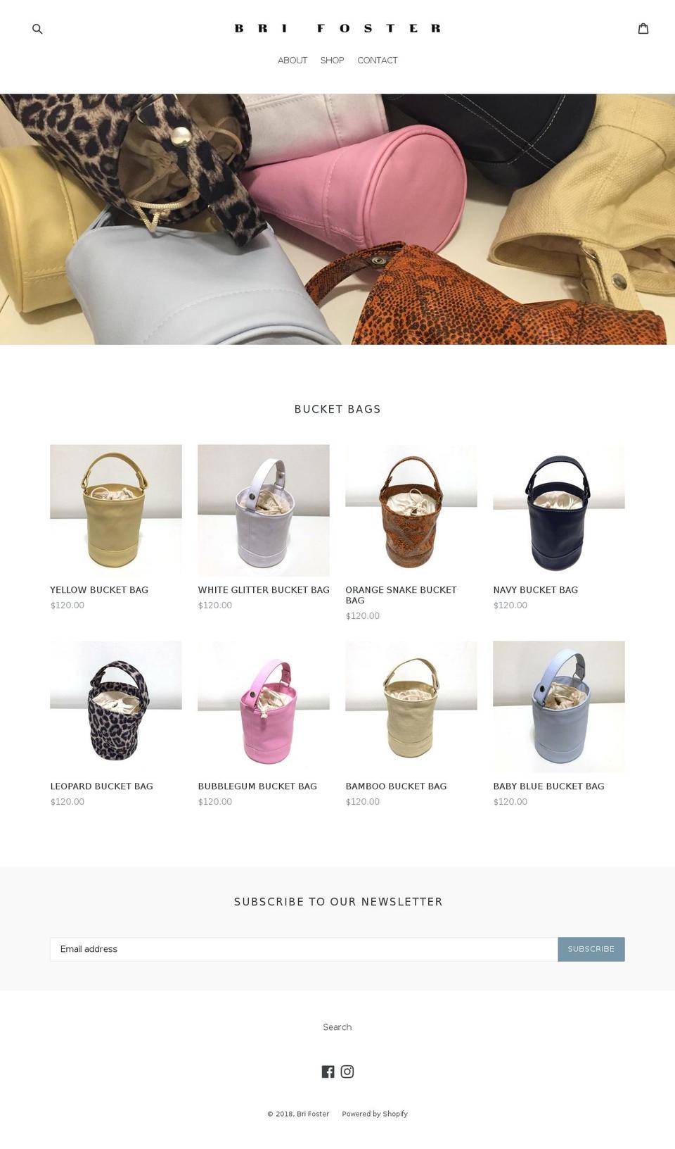 brifoster.com — Shopify storefront screenshot