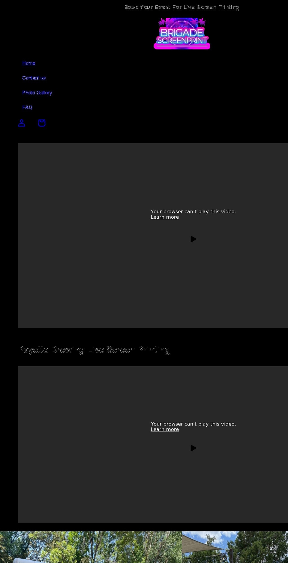 brigadeeventsid.com shopify website screenshot