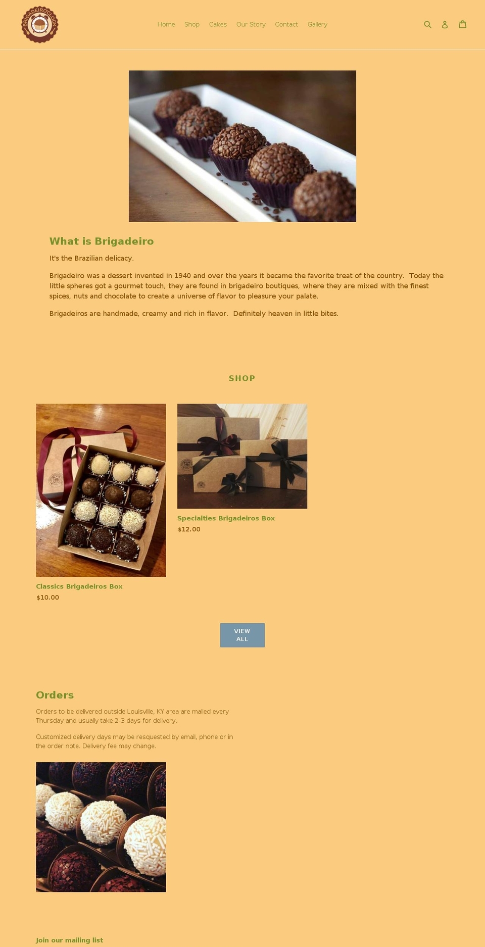 brigadeiroclock.com — Shopify storefront screenshot