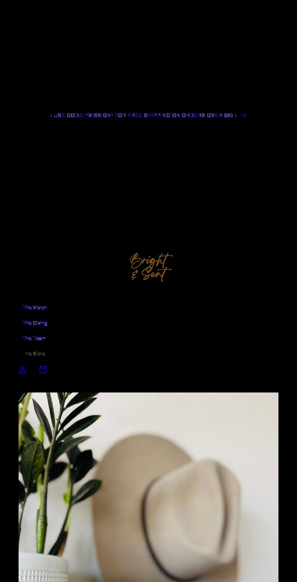 brightandsent.com shopify website screenshot