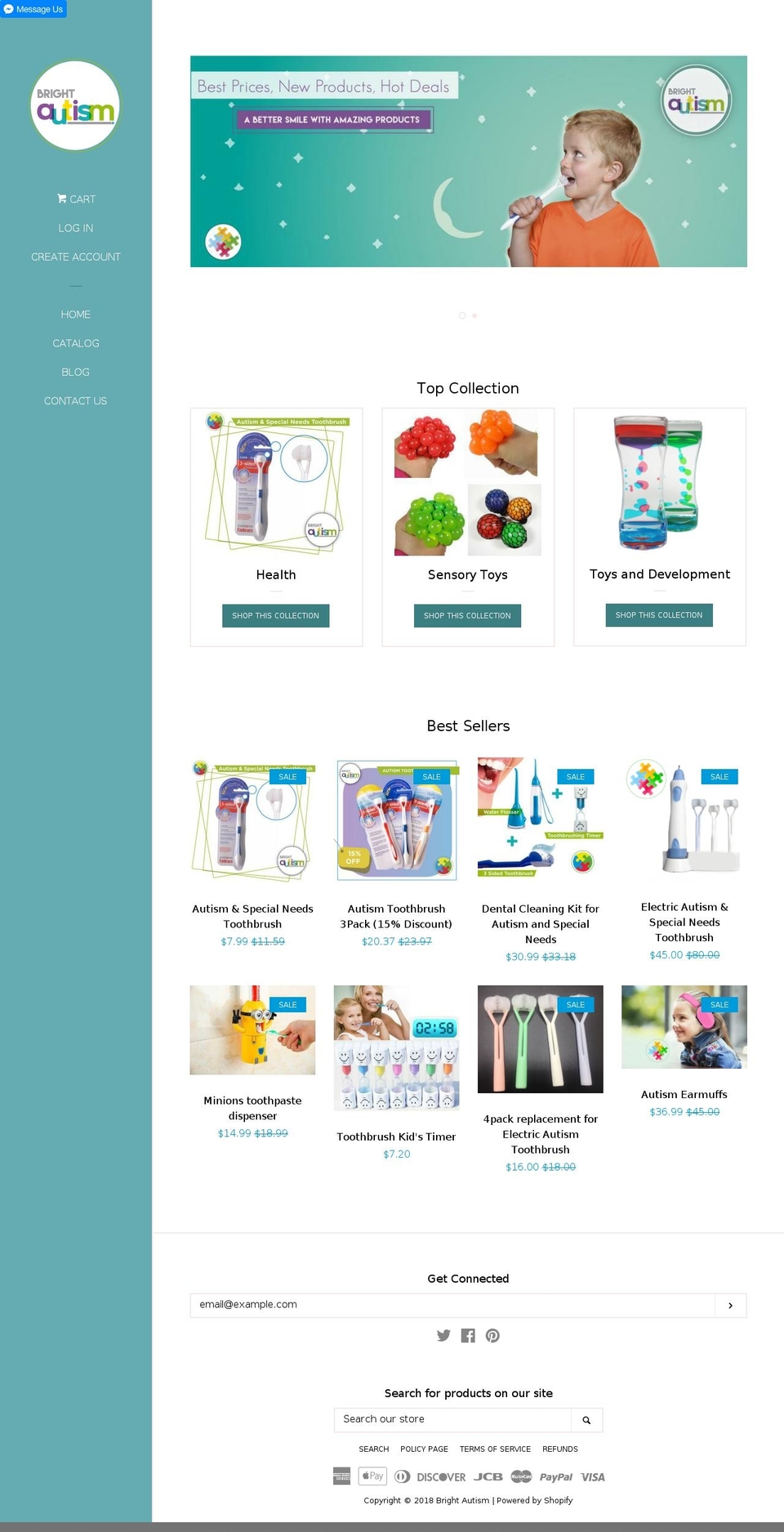brightautism.com shopify website screenshot