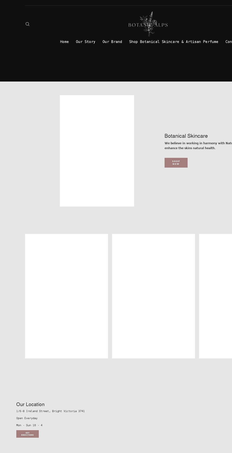 brightbotanicalps.com.au shopify website screenshot