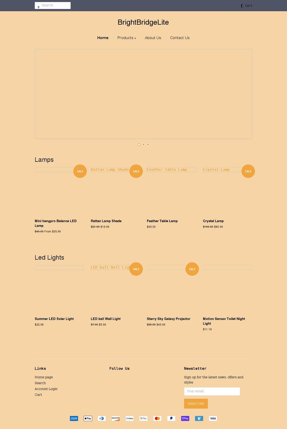 brightbridgelite.com shopify website screenshot